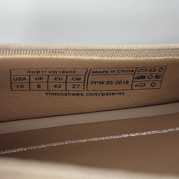 Vionic Ruby Quilted Block Heels #483 Size 10 - Picture 10 of 11